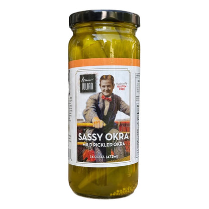 Sassy Pickled Okra  - 16 oz Jar - Hot or Mild