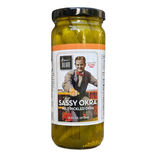 Sassy Pickled Okra  - 16 oz Jar - Hot or Mild