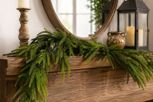 58” Natural Touch Norfolk Pine Christmas Garland