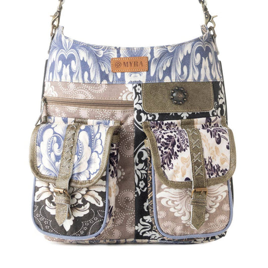 Le Fleur Bel Shoulder Bag In Blue Floral - Myra