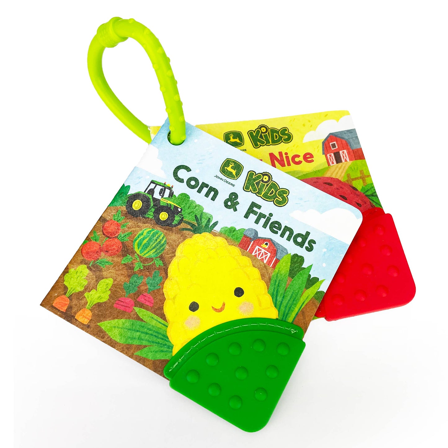 John Deere Corn & Friends / Berry Nice! Tuffy Baby Book (Teether)