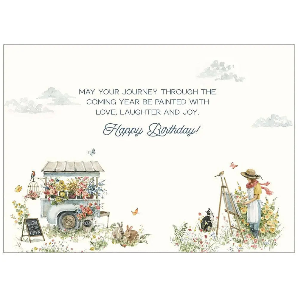 Hope Your Birthday Blooms - Greeting Card