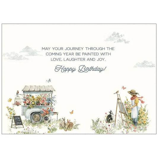 Hope Your Birthday Blooms - Greeting Card