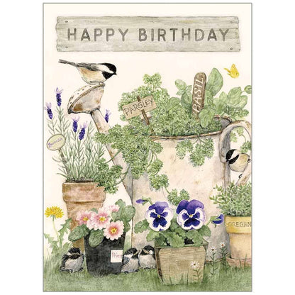 Herb Garden - Happy Birthday Greeting Card