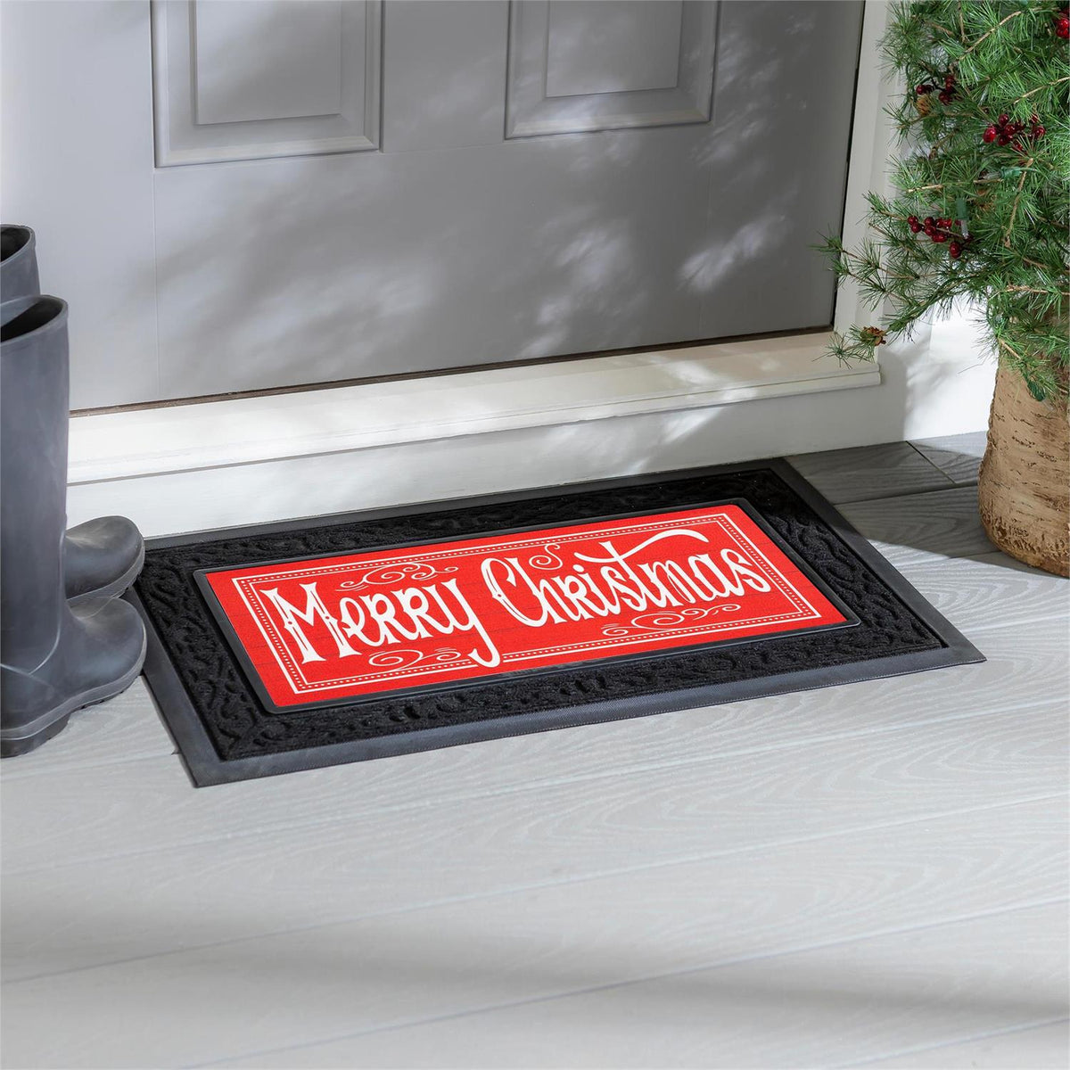 Bright Merry Christmas Sassafras Switch Mat Doormat Insert