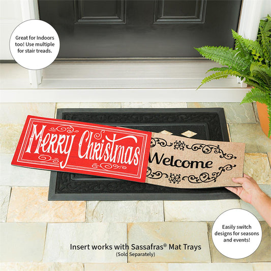 Bright Merry Christmas Sassafras Switch Mat Doormat Insert