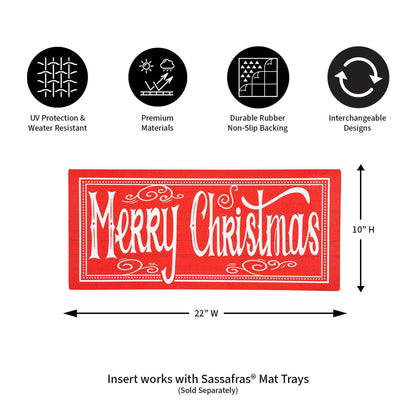 Bright Merry Christmas Sassafras Switch Mat Doormat Insert