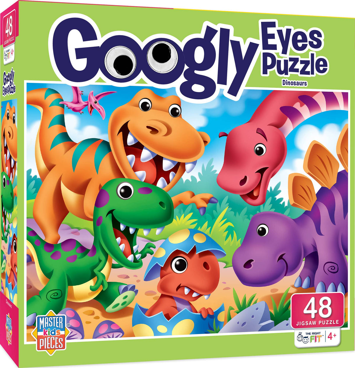 Googly Eyes Dinosaurs 48 Piece Puzzle