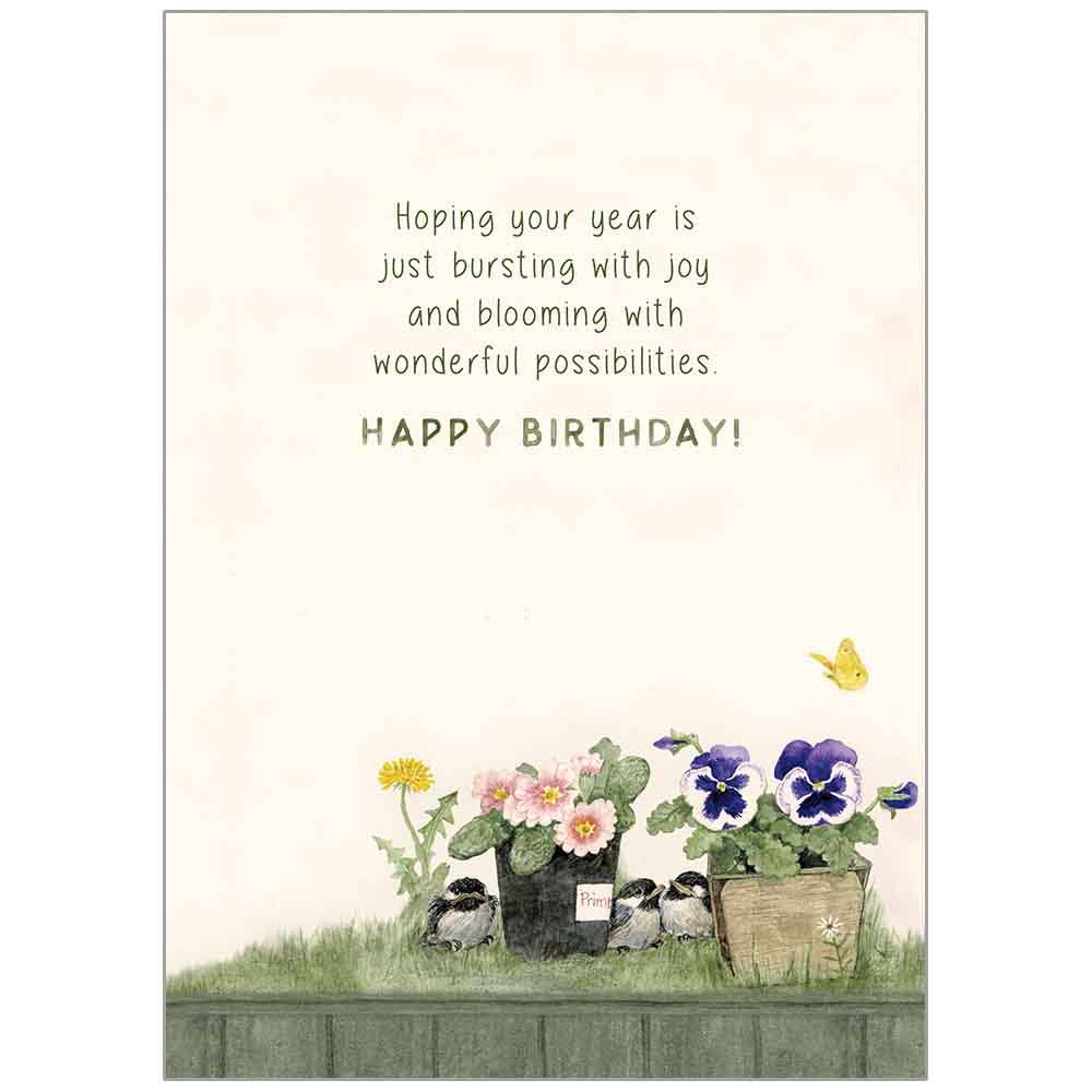 Herb Garden - Happy Birthday Greeting Card