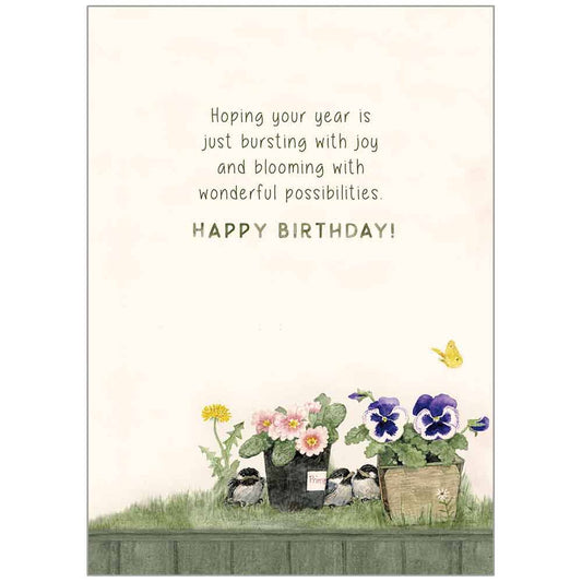 Herb Garden - Happy Birthday Greeting Card