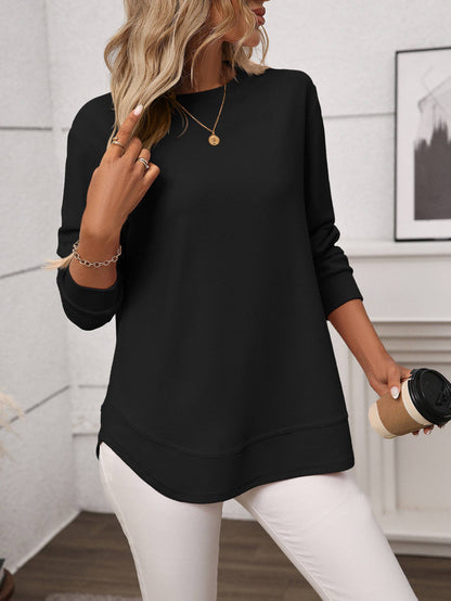 Waffle Casual Long Sleeve Top - Color Options