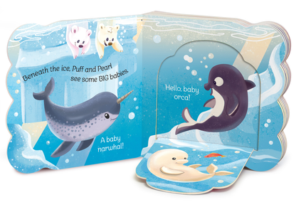 Babies in the Snow Lift-a-Flap Winter-Themed Board Book - Children