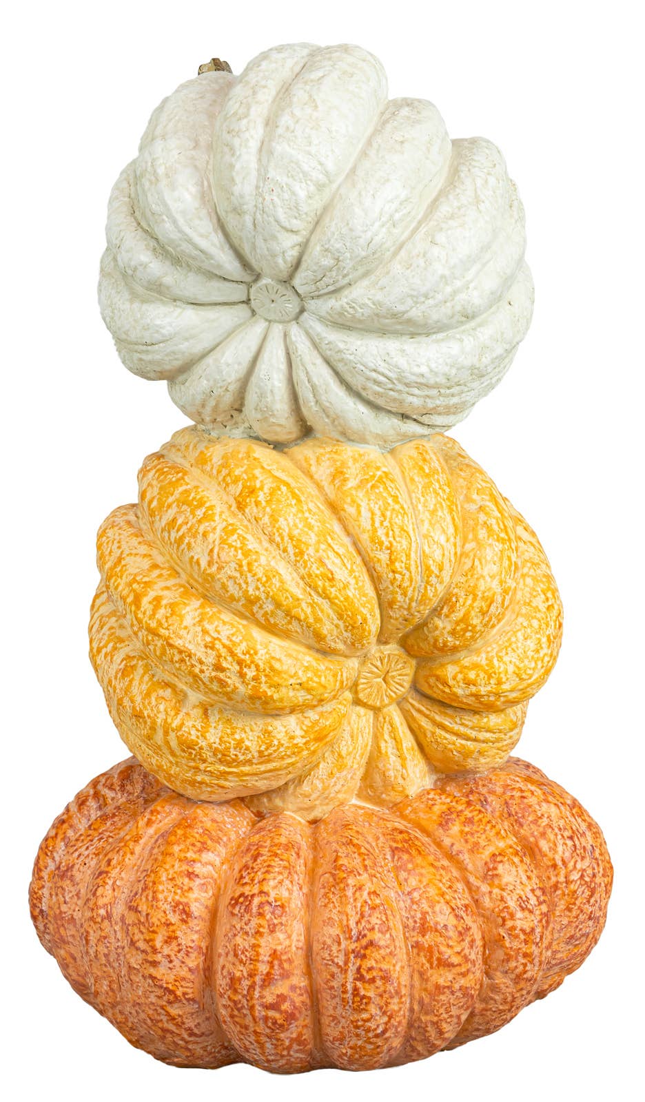 Weathered Fall Pumpkin Stack Tabletop Decor