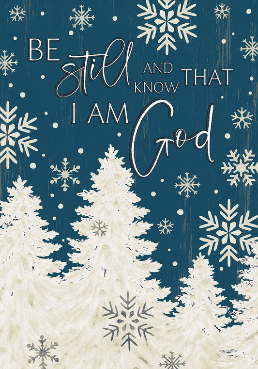 Be Still and Know That I am God WInter Garden Flag