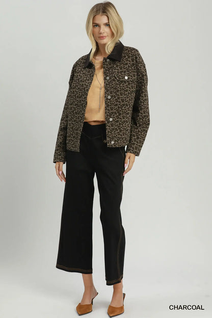 Wild and Free Leopard Print Jacket - Umgee