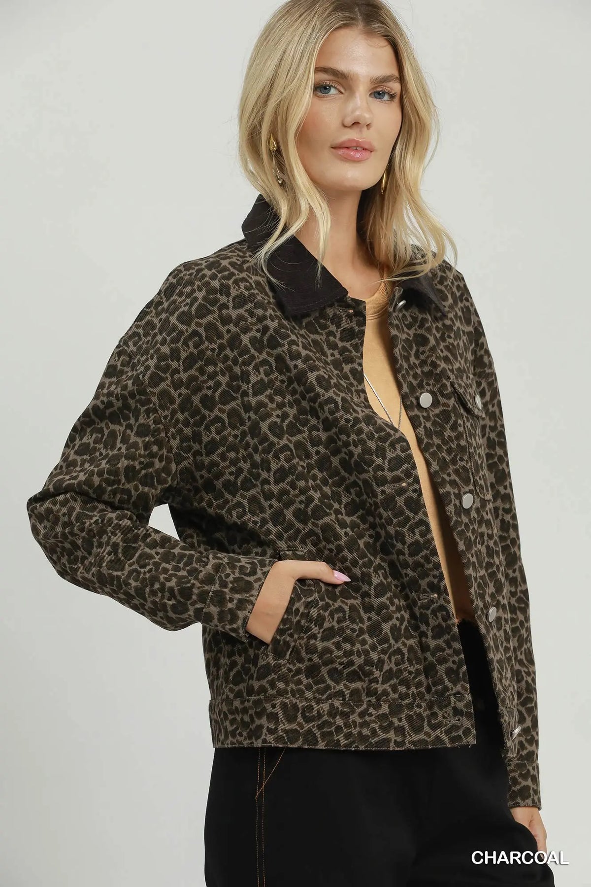 Wild and Free Leopard Print Jacket - Umgee