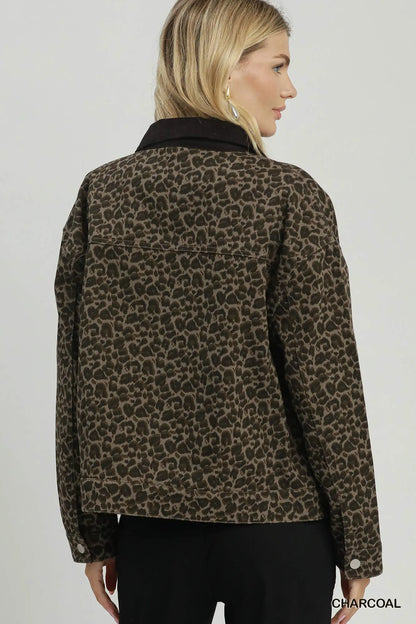 Wild and Free Leopard Print Jacket - Umgee