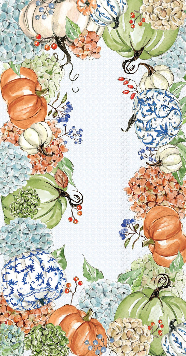 Fall Hydrangea Paper Guest Towels 16 count pack - Dinner Napkins