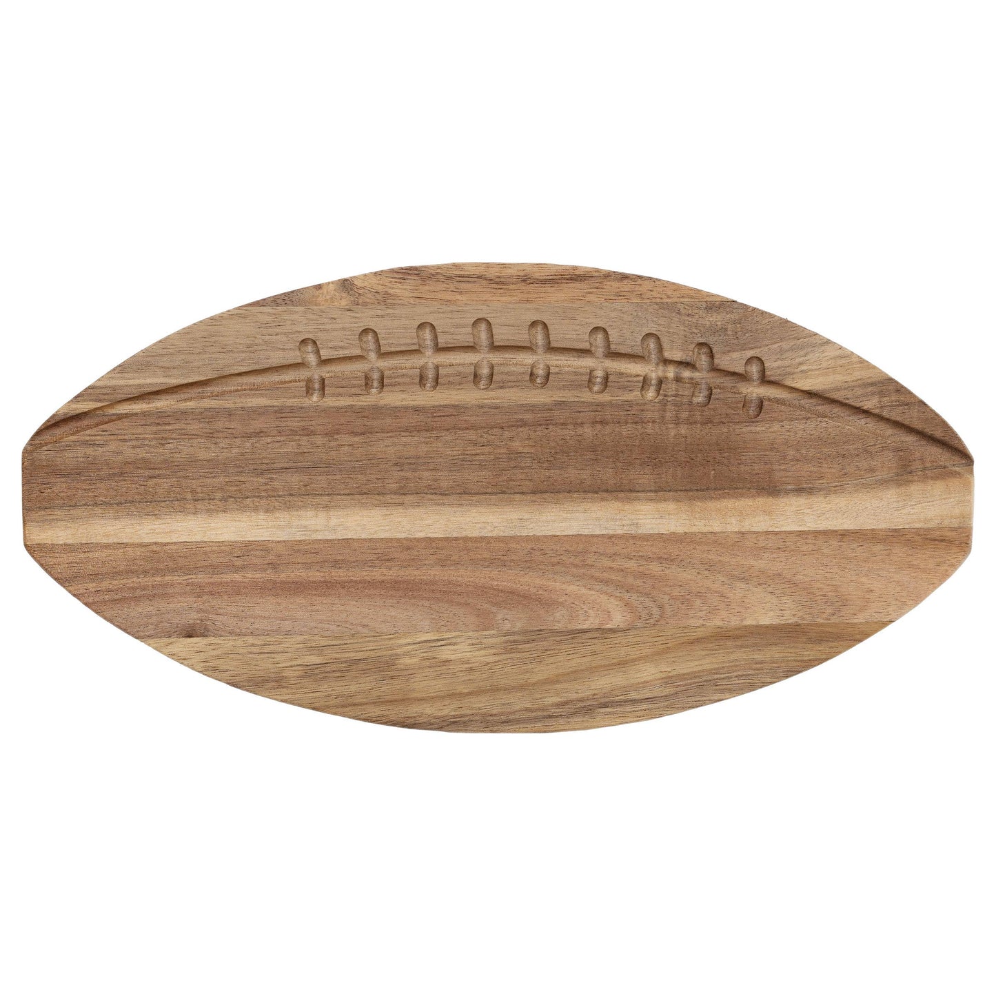 12" Football Acacia Wood Serving Board
