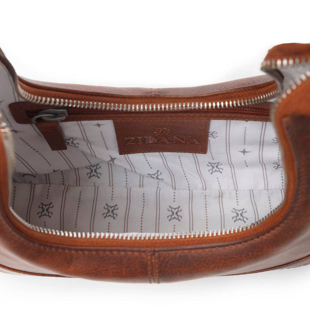 Winchester Loop Tanned Leather Shoulder Bag - Myra Zidana