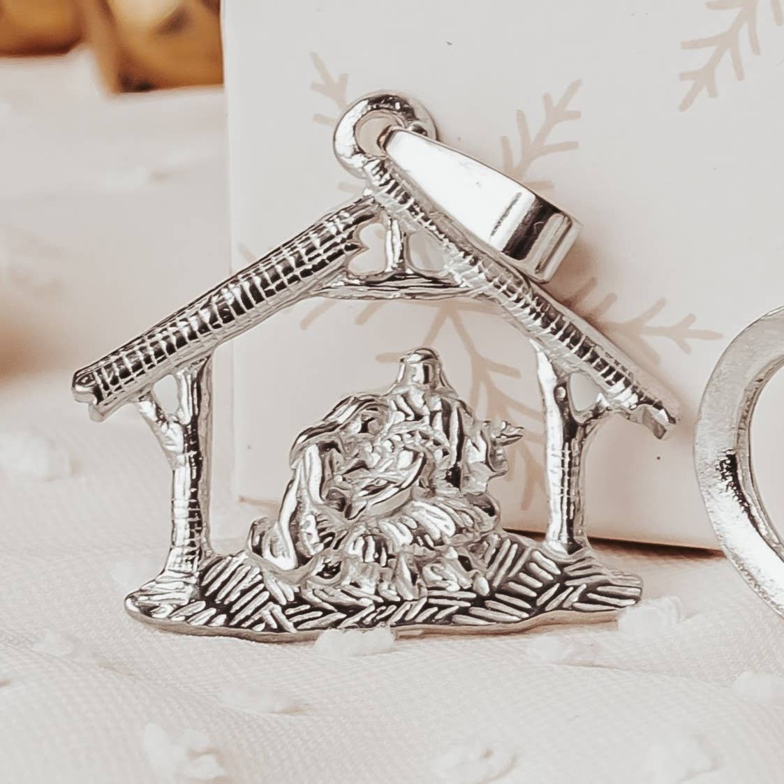 Pewter Nativity Pendant Necklace - PREORDER Ships Within 2 Weeks