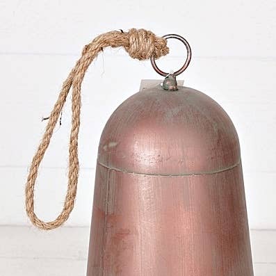 Distressed Metal Bell - Copper Style Finish with DIstressed Patina - 2 Sizes