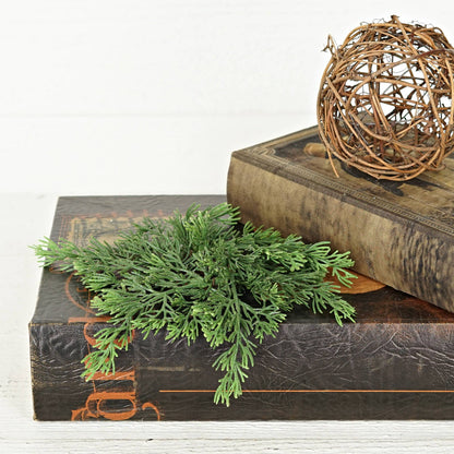 Soft Touch Evergreen Juniper Taper Candle Ring Wreath - 8"