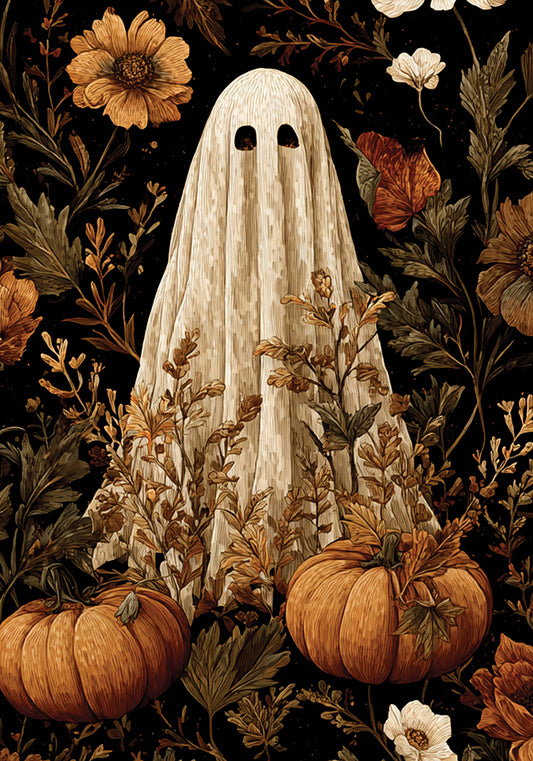 Vintage Ghost Garden Flag 12 x 18