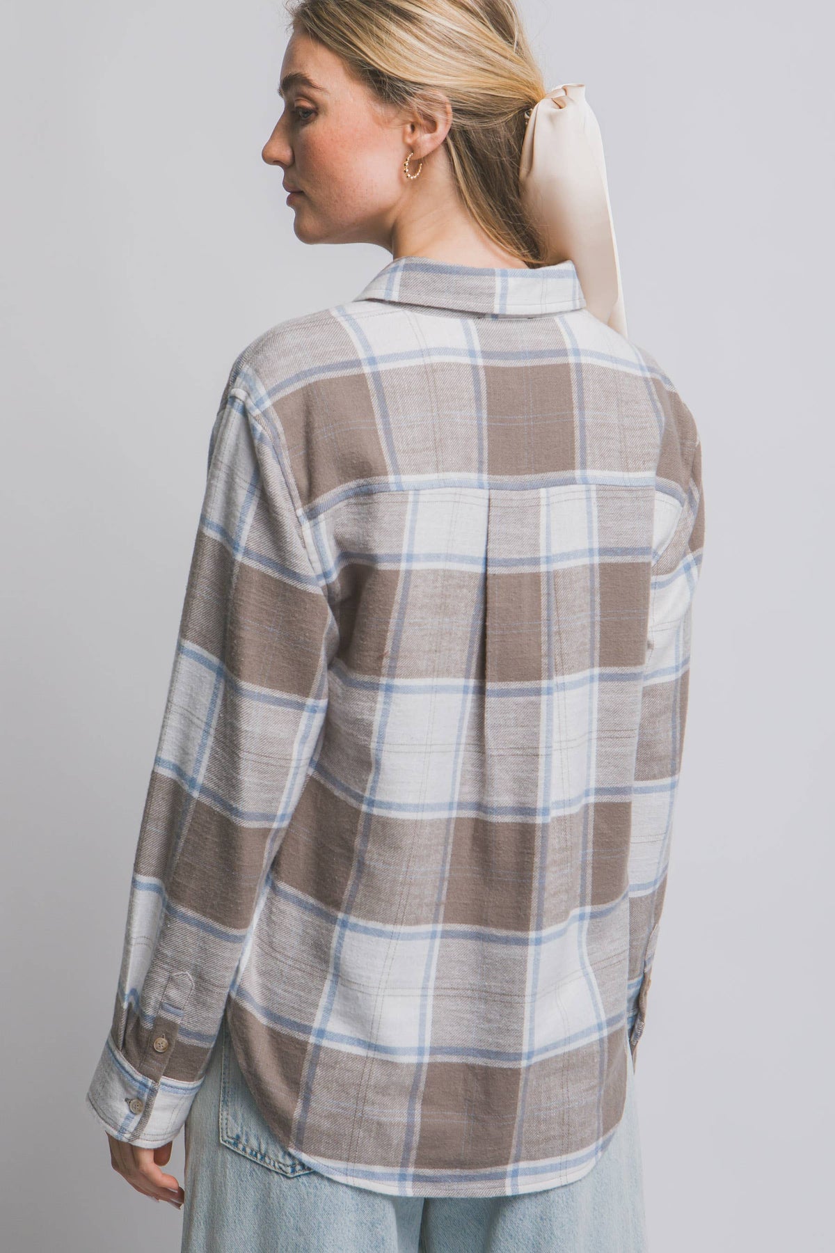 Plaid Flannel Button-Down Shirt - Color Options