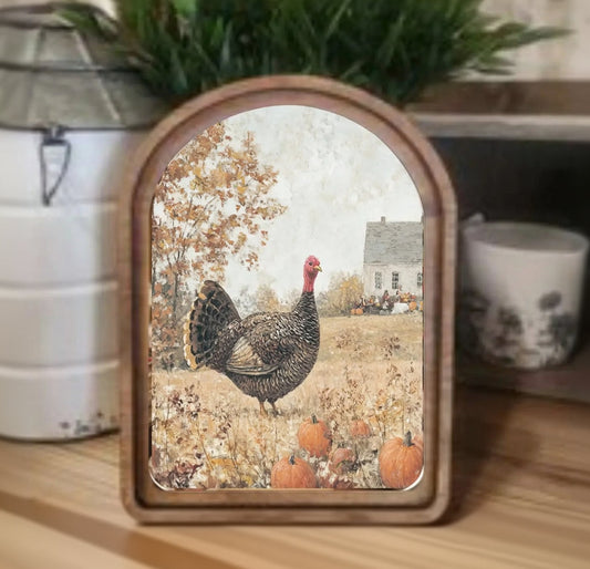 Thanksgiving Turkey Framed Art