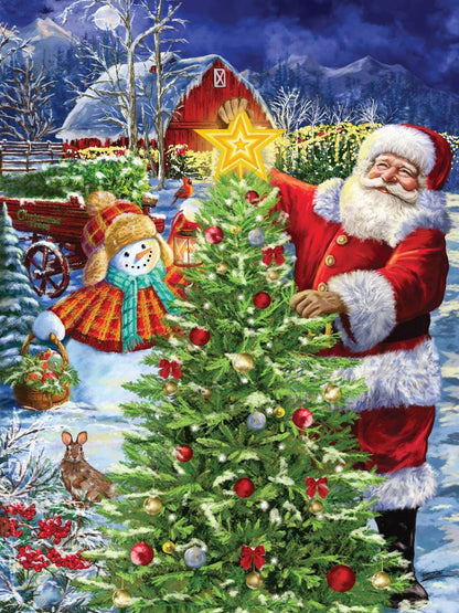 Trimming the Tree 550 Piece Christmas Heritage Puzzle