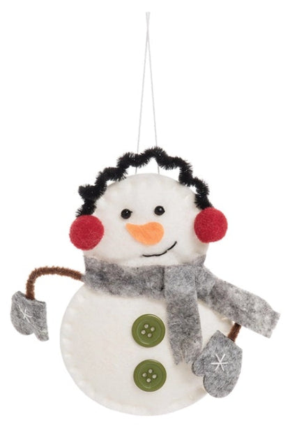 Christmas Jingle Snowman Ornament - 3 Options