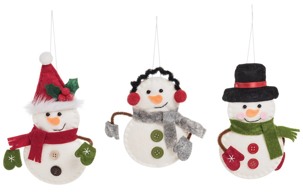 Christmas Jingle Snowman Ornament - 3 Options