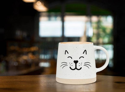 Meowy Cat Face Mug - 14oz