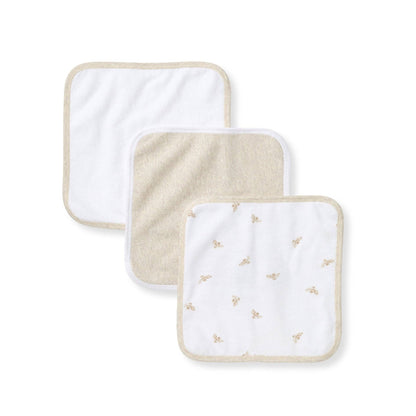Organic Cotton Woven Terry Washcloths 3 Pack - Burt's Bees Baby