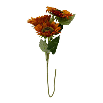 Burnt Orange Sunflower Spray