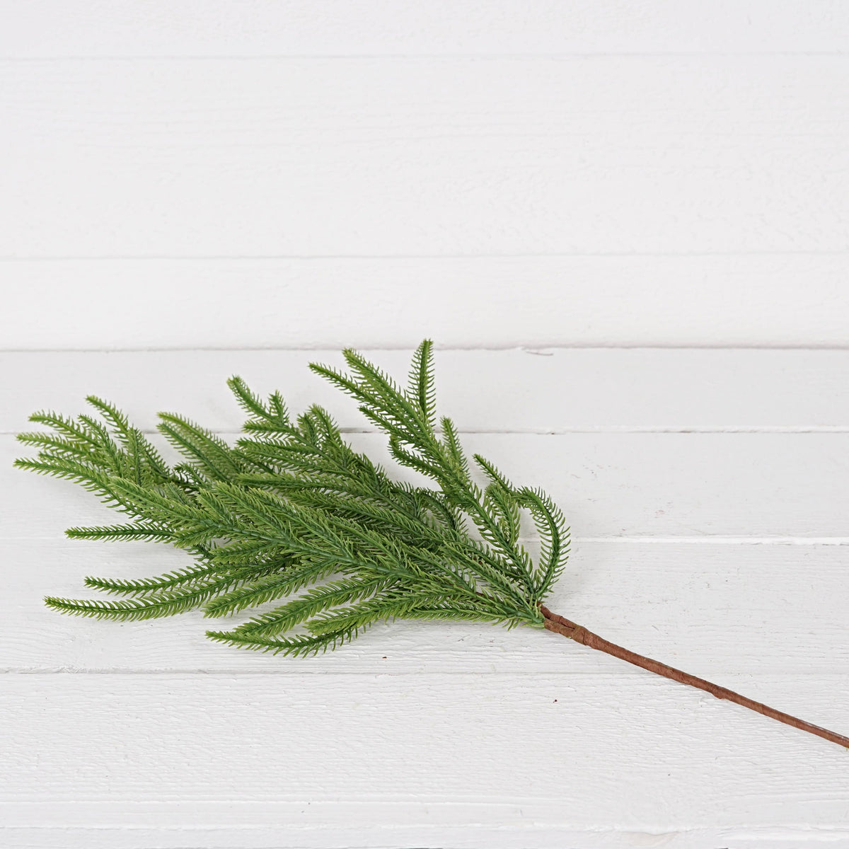 Soft Touch Evergreen Norfolk Pine Christmas Floral Stem - 18"