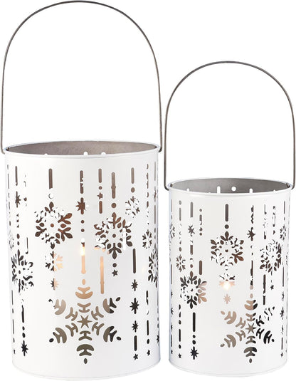 Nordic Snowflake Lantern Luminary - 2 Sizes