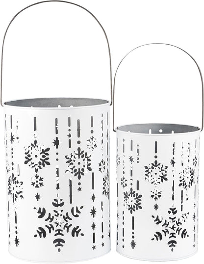 Nordic Snowflake Lantern Luminary - 2 Sizes