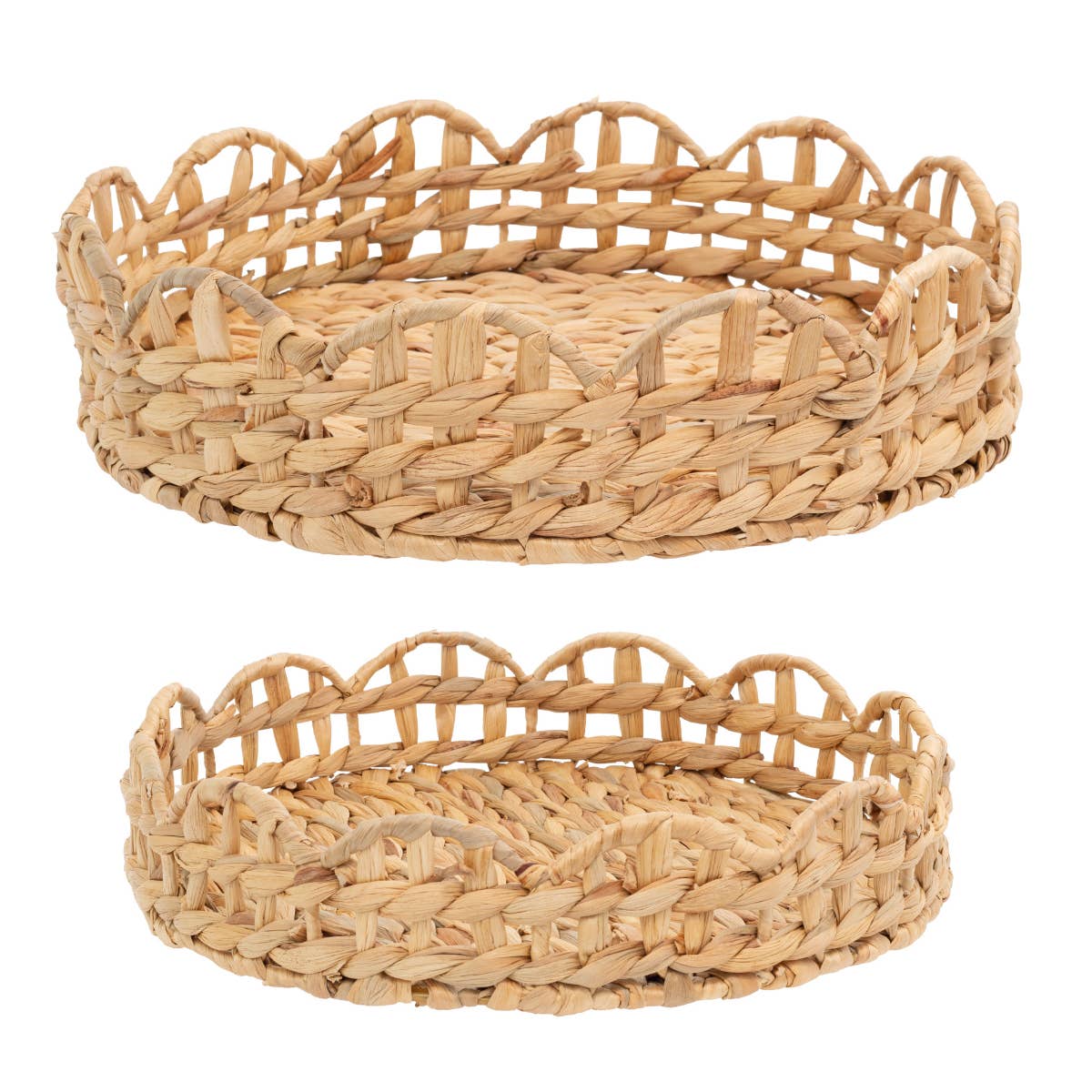 Scalloped Hyacinth Tray - 2 Size Options