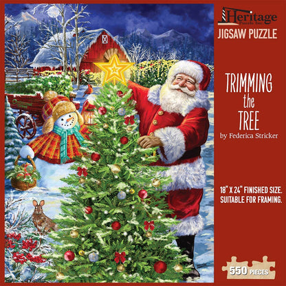 Trimming the Tree 550 Piece Christmas Heritage Puzzle