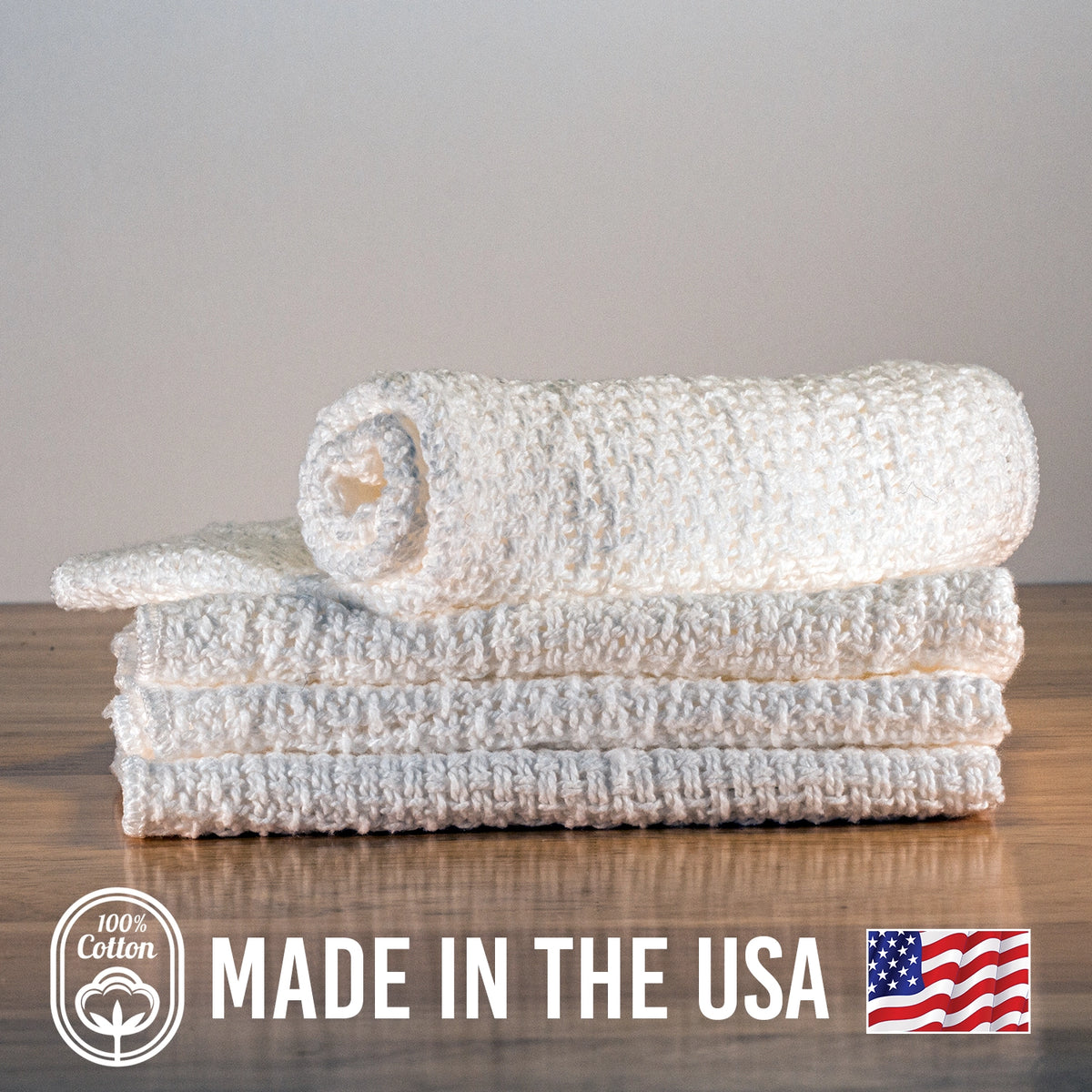 Country Cottons 100% Cotton Dishcloths - Set of 4