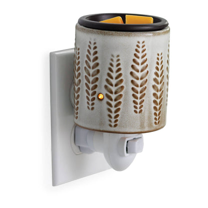 Wheat & Ivory Flip Dish Pluggable Fragrance Wax Warmer