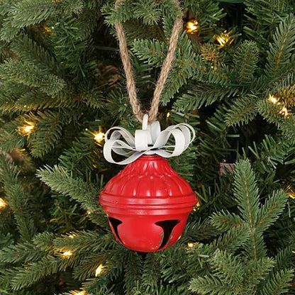 Vintage Style Bell With Metal Bow Ornament - 2 Sizes