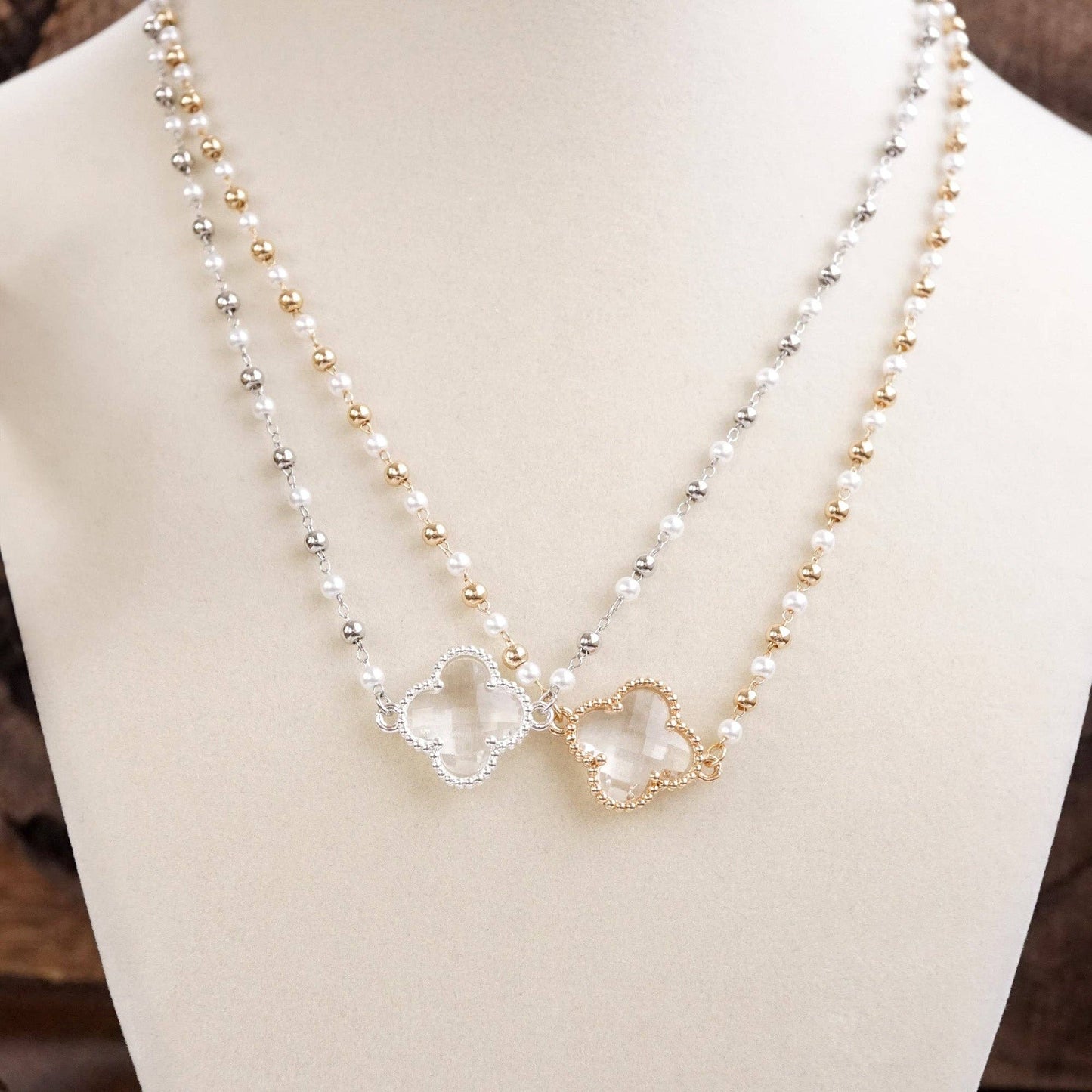 Lucky Light Clover Pendant Necklace