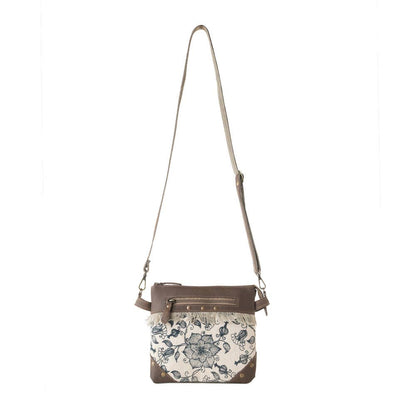 Inkwild Crossbody Bag in ivory with fringe detail - Myra