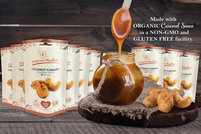 Coconut Caramel Glazed Mixed Nuts - Almonds and Cashews