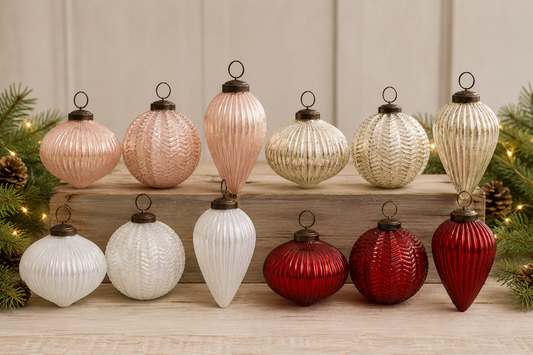 Beautiful Glass Ornaments - Multiple Colors and Shapes