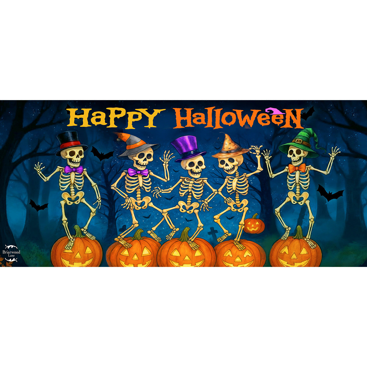 Skeleton Dance Party Mini Mat - Fits Sassafras Mat Base Trays