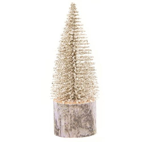 Snowy Foxtail Pine Bottle Brush Winter Trees - Christmas Decor 2 Size Options